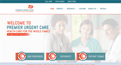 Desktop Screenshot of premierurgentcarect.com
